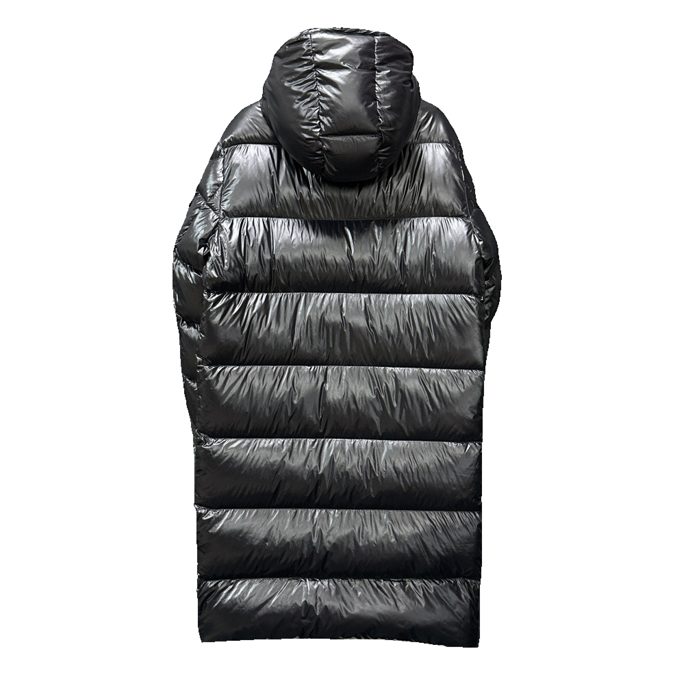 Moncler Hanoverian Glossy Hooded Long Puffer Coat | Premium Down | Full Length