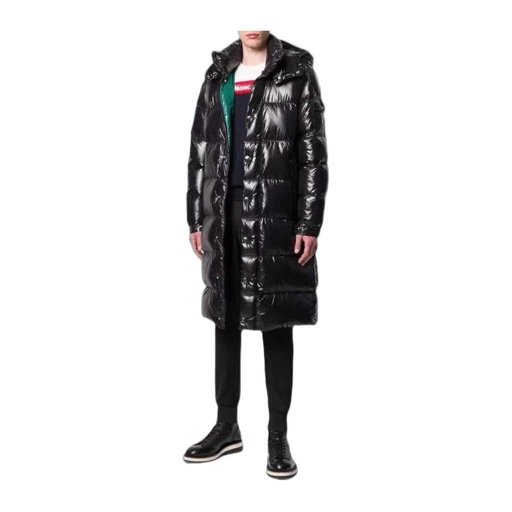 Moncler Hanoverian Glossy Hooded Long Puffer Coat | Premium Down | Full Length
