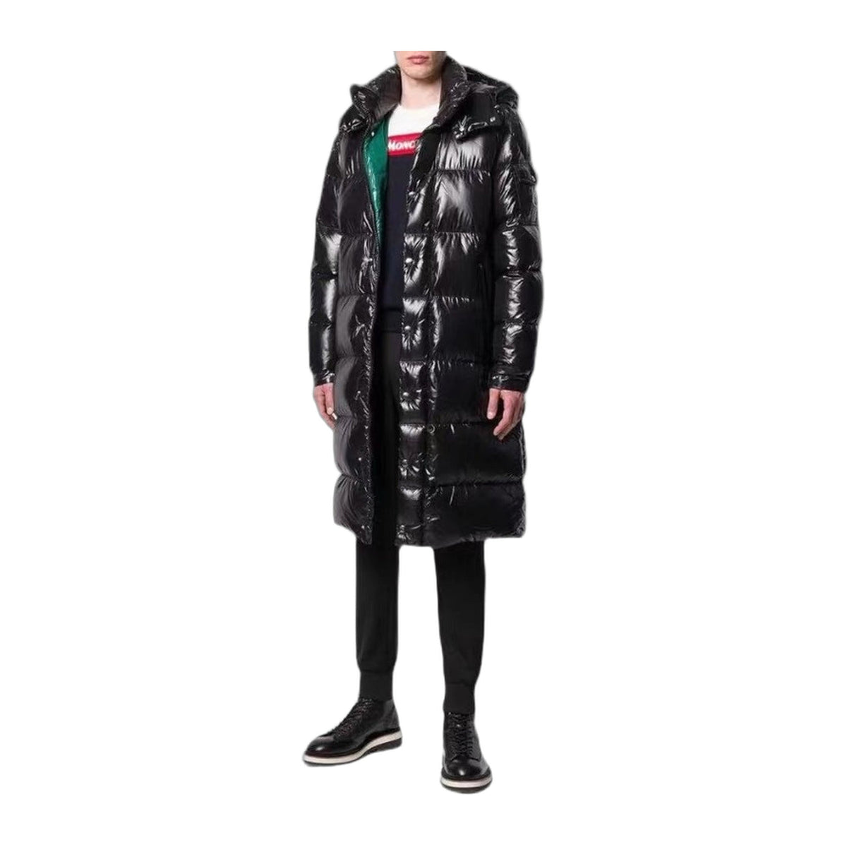 Moncler Hanoverian Glossy Hooded Long Puffer Coat | Premium Down | Full Length