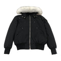 Moose Knuckles Men's Original Ballistic Shearling-Trim Bomber | Black | Canadian Down