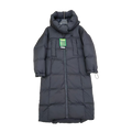 New Balance Hooded Long Puffer Coat | Black | Premium Insulation