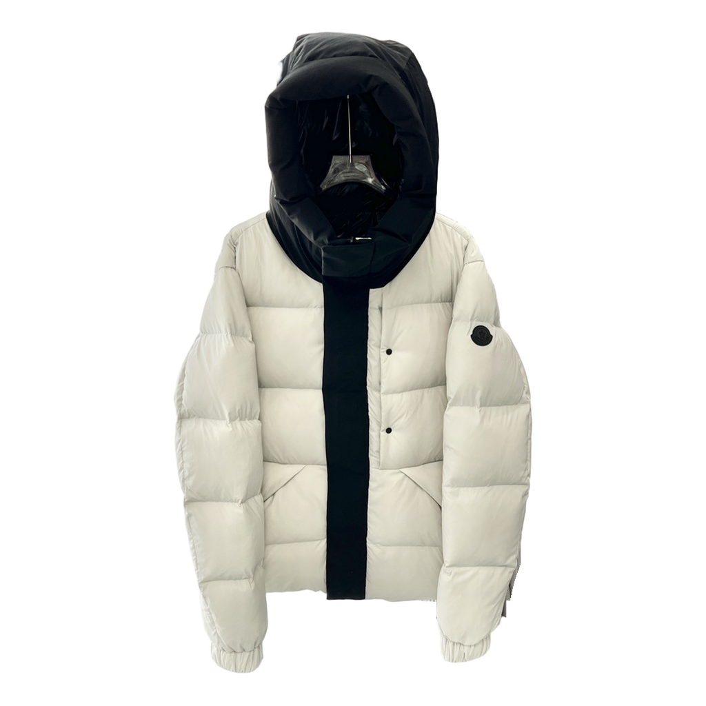 Moncler Contrast-Hood Color-Block Puffer Jacket | Premium Down | Graphic Design