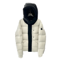 Moncler Contrast-Hood Color-Block Puffer Jacket | Premium Down | Graphic Design