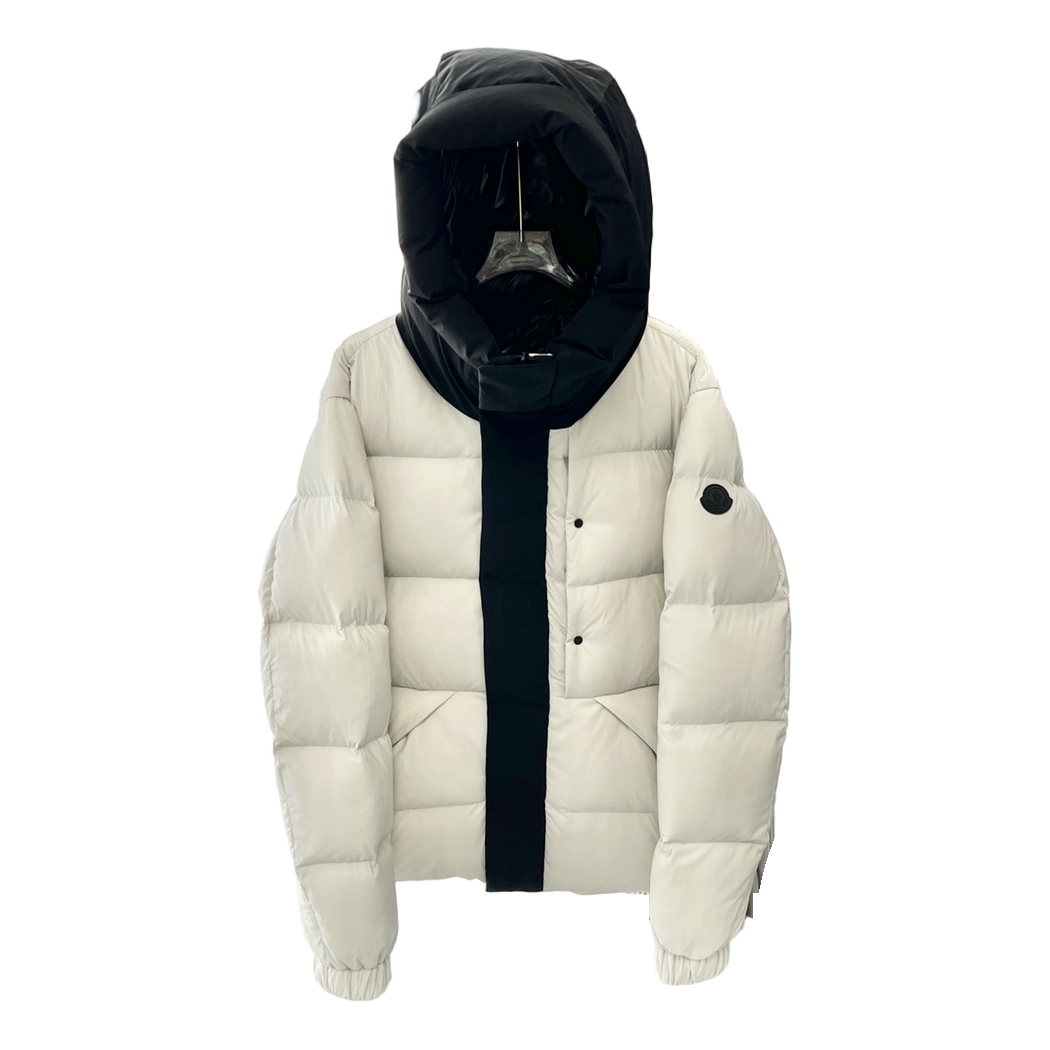 Moncler Contrast-Hood Color-Block Puffer Jacket | Premium Down | Graphic Design