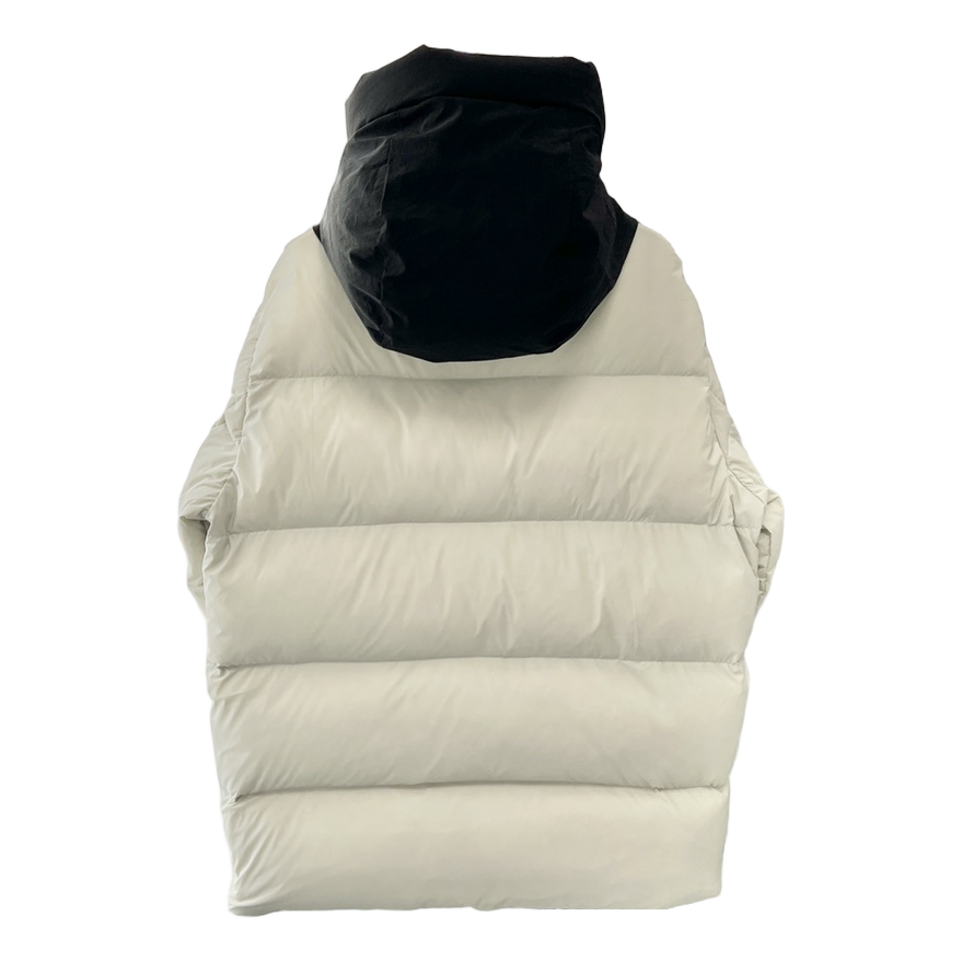 Moncler Contrast-Hood Color-Block Puffer Jacket | Premium Down | Graphic Design