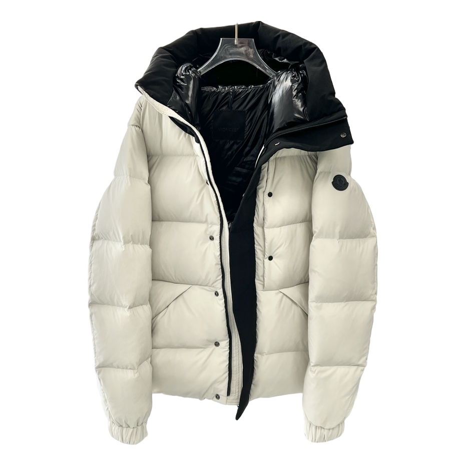 Moncler Contrast-Hood Color-Block Puffer Jacket | Premium Down | Graphic Design