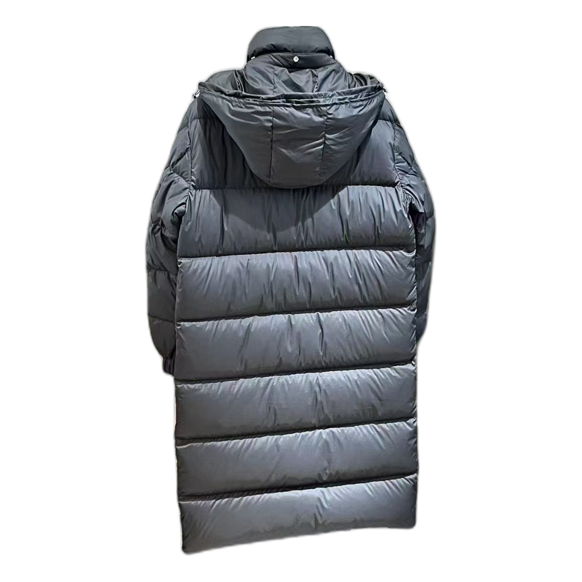 Moncler Hanoverian Hooded Long Puffer Coat | Black | Full Length