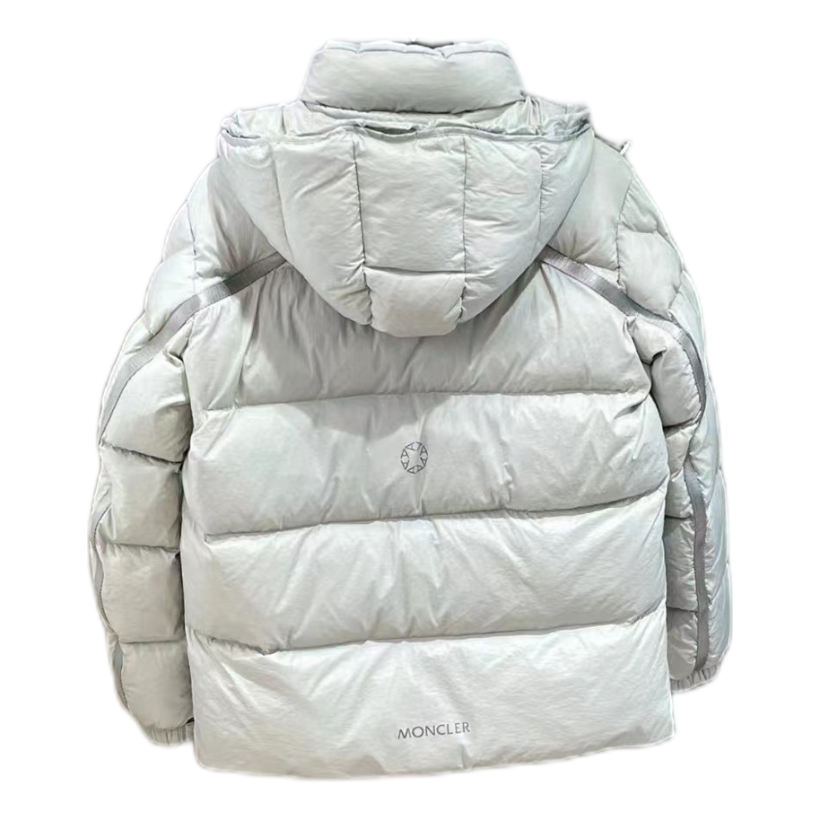 Moncler Double-Zip Hooded Puffer Jacket | Off White | Dual-Zip Closure