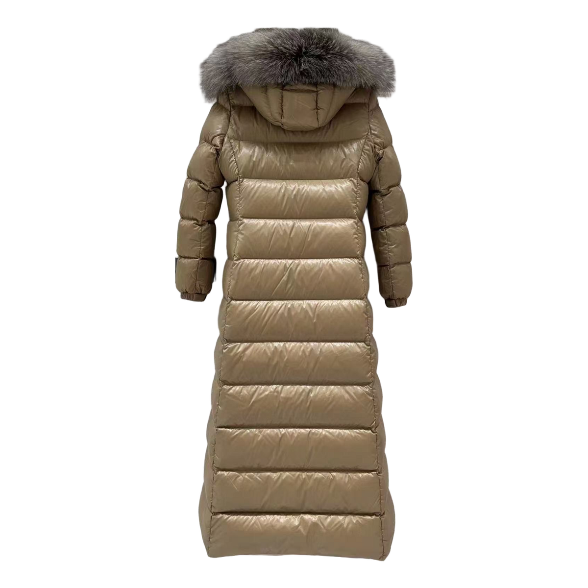 Moncler Hudson Fur-Trim Long Puffer Coat | Premium Down | Full Length