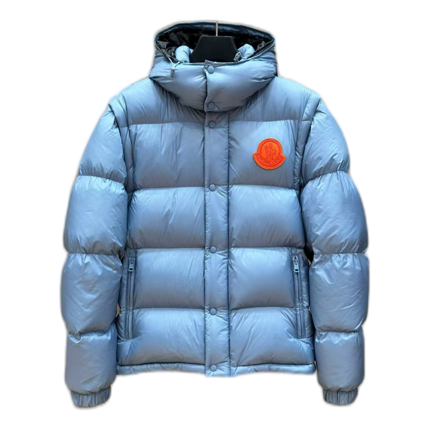 Moncler Oversized Chest-Badge Hooded Puffer Jacket | Premium Down