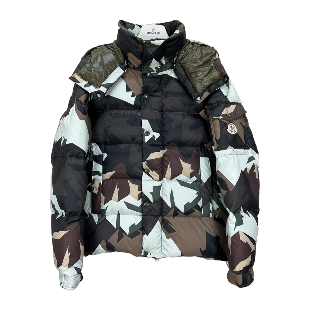 Moncler Mosa Camouflage Hooded Puffer Jacket | Premium Down