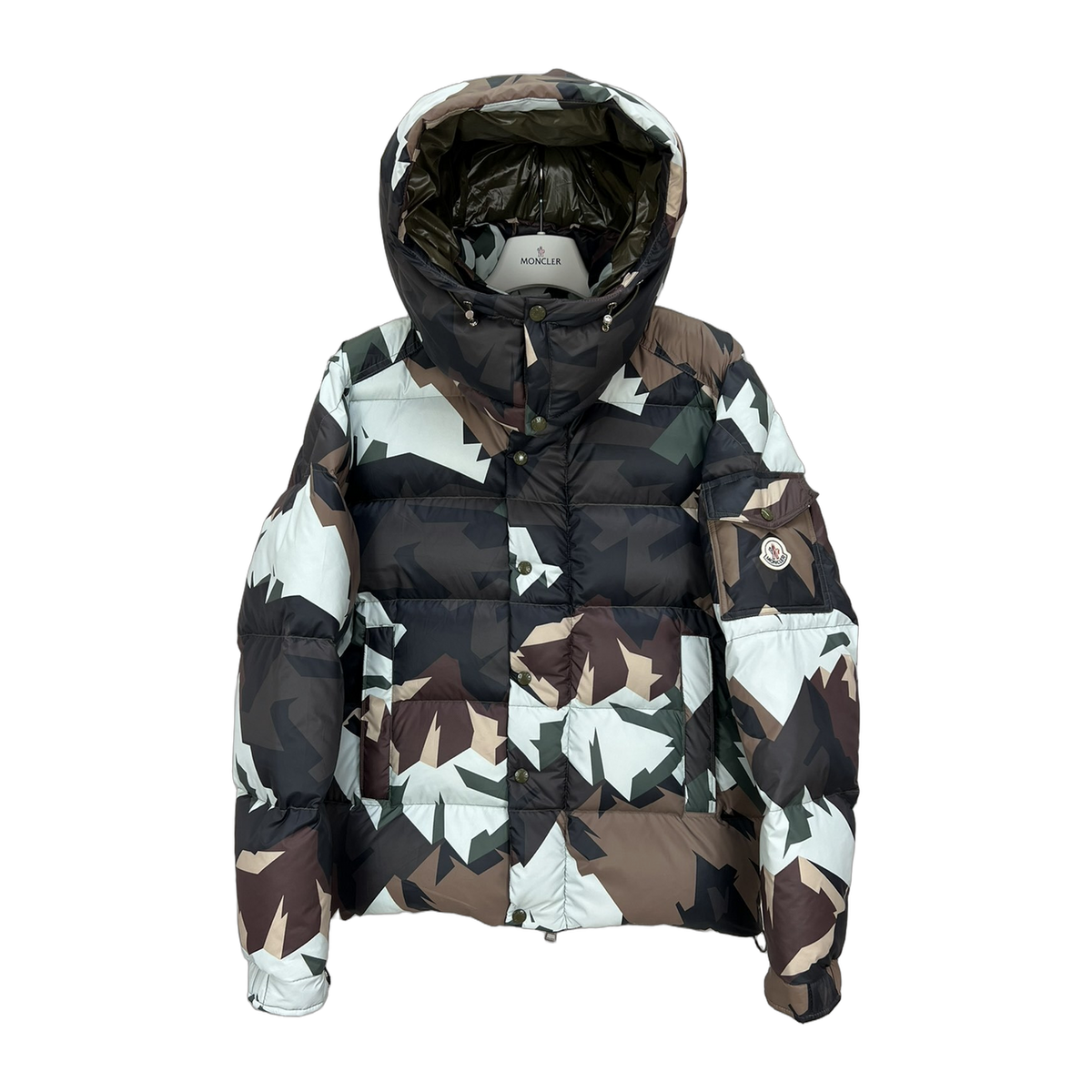 Moncler Mosa Camouflage Hooded Puffer Jacket | Premium Down
