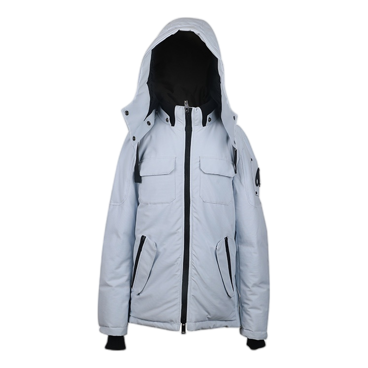 Moose Knuckles Contrast-Pocket Hooded Winter Parka | Canadian Down