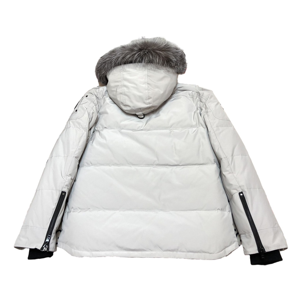 Moose Knuckles Four-Pocket Fur-Trim Hooded Puffer Jacket | Canadian Down | Coyote Fur