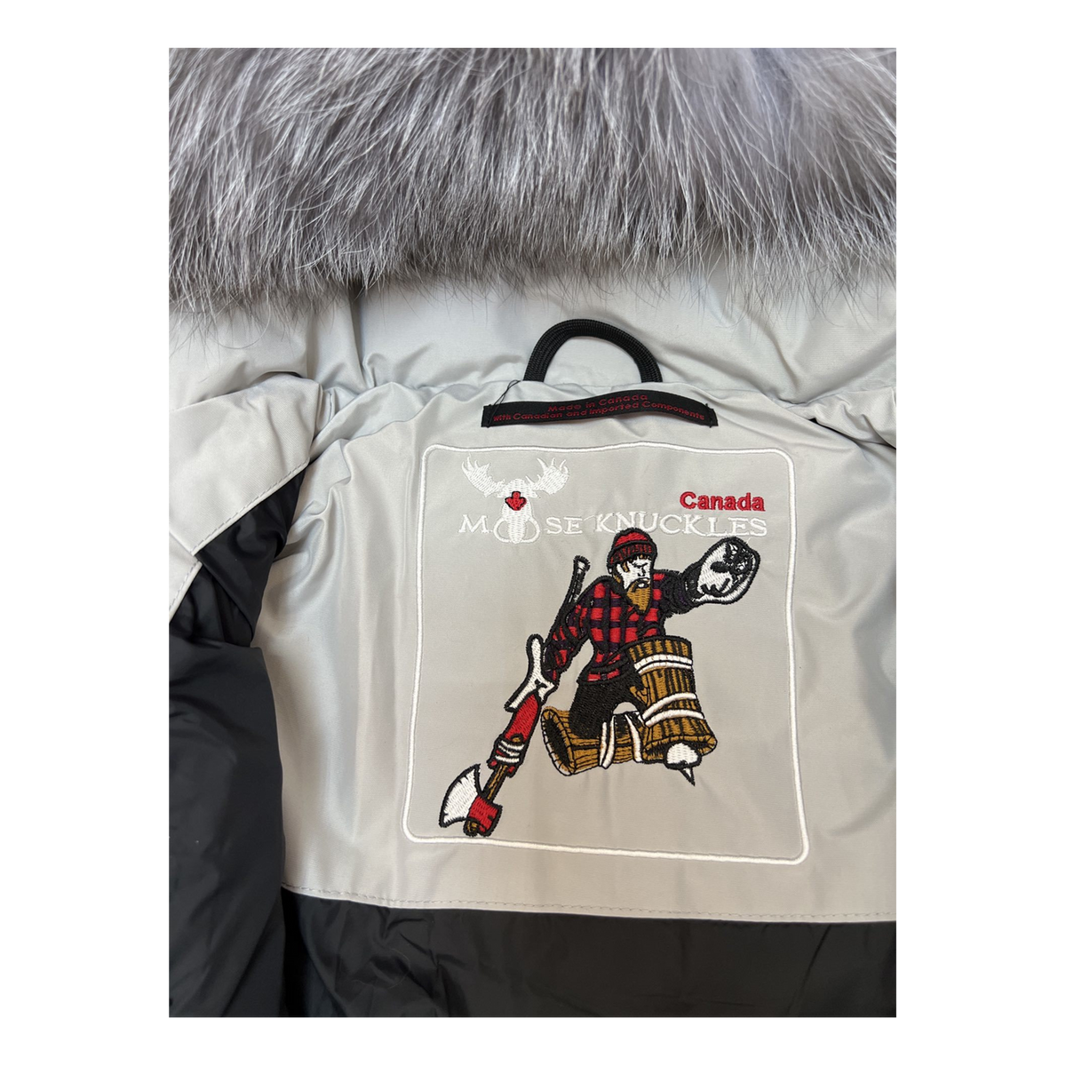 Moose Knuckles Four-Pocket Fur-Trim Hooded Puffer Jacket | Canadian Down | Coyote Fur