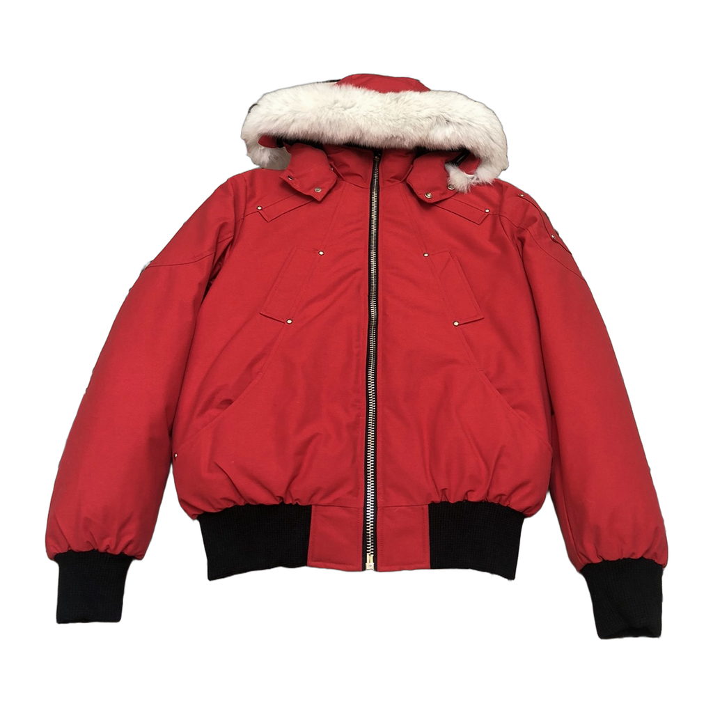 Moose Knuckles Men's Original Ballistic Shearling-Trim Bomber | Canadian Down