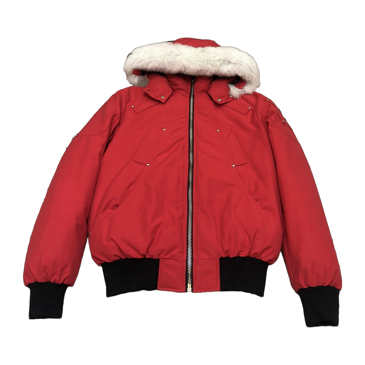 Moose Knuckles Men's Original Ballistic Shearling-Trim Bomber | Canadian Down