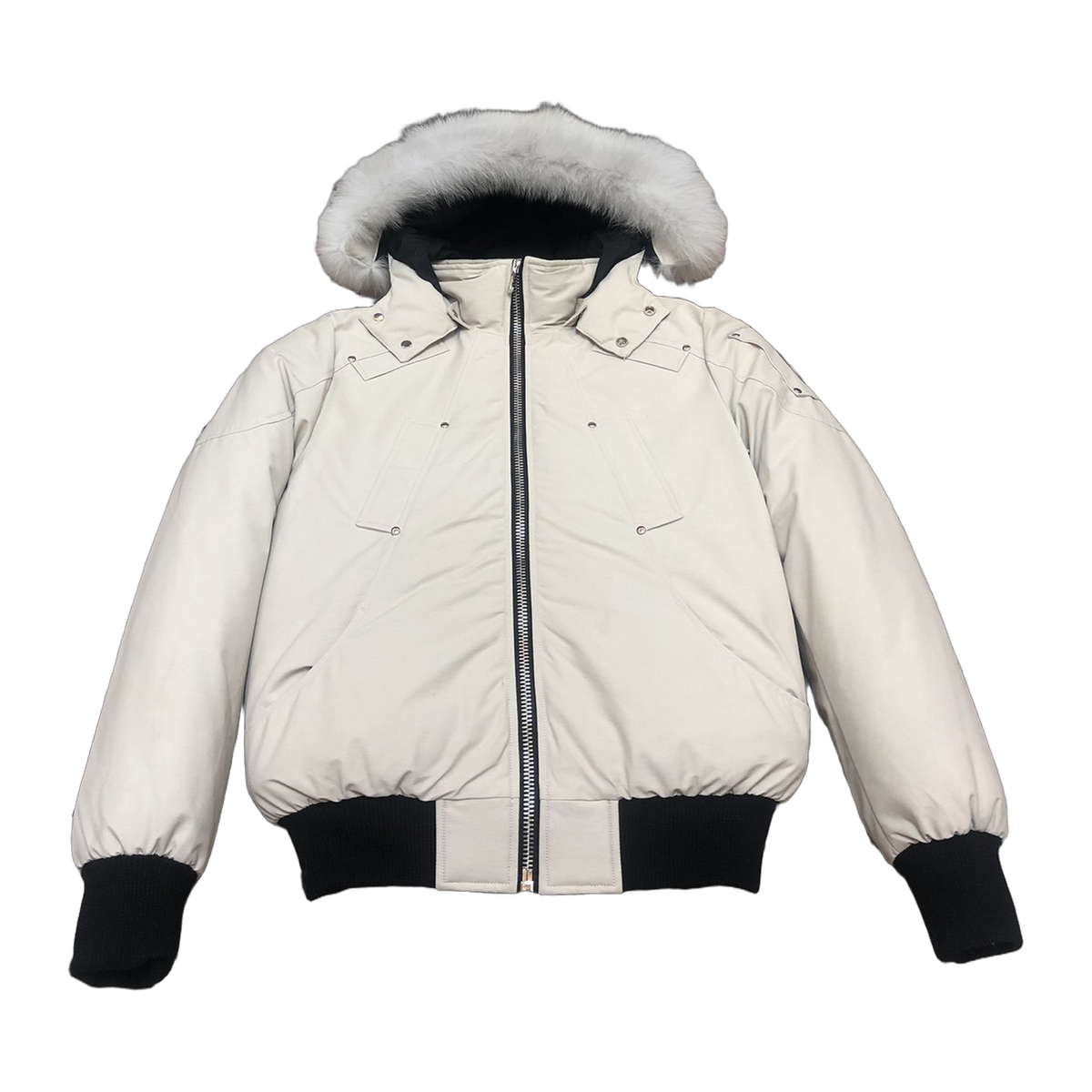 Moose Knuckles Men's Original Ballistic Shearling-Trim Bomber | Canadian Down
