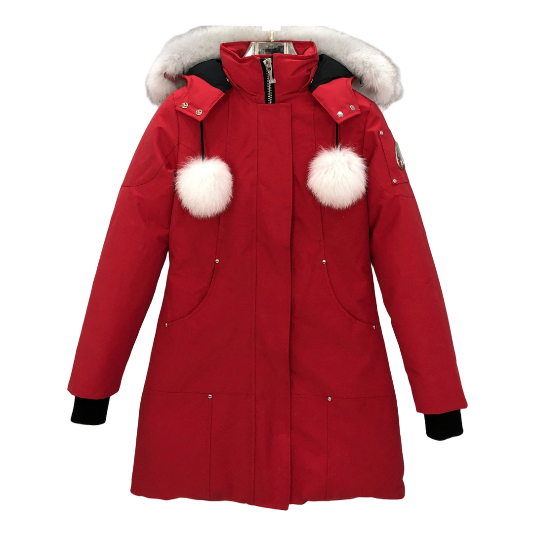 Moose Knuckles Stirling Parka | White Fur Trim | Canadian Down