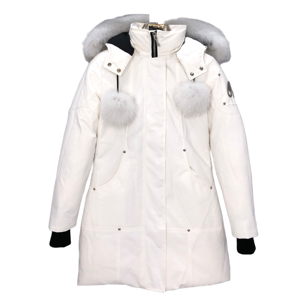 Moose Knuckles Stirling Parka | White Fur Trim | Canadian Down