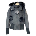 Moose Knuckles Debbie Fur-Trim Bomber Jacket | Canadian Down | Coyote Fur