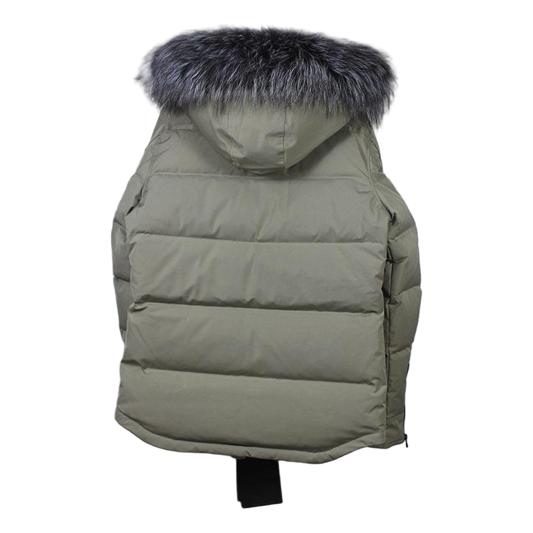 Moose Knuckles Four-Pocket Fur-Trim Quilted Jacket | Canadian Down | Coyote Fur