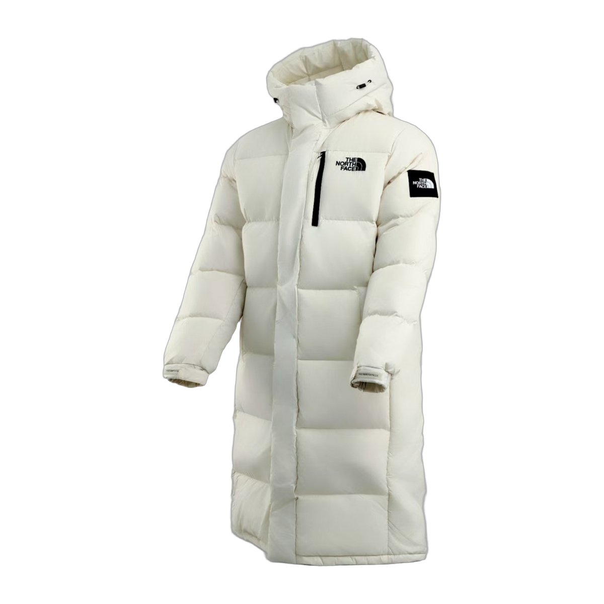 The North Face Color-Block Long Down Coat | White | Premium Down