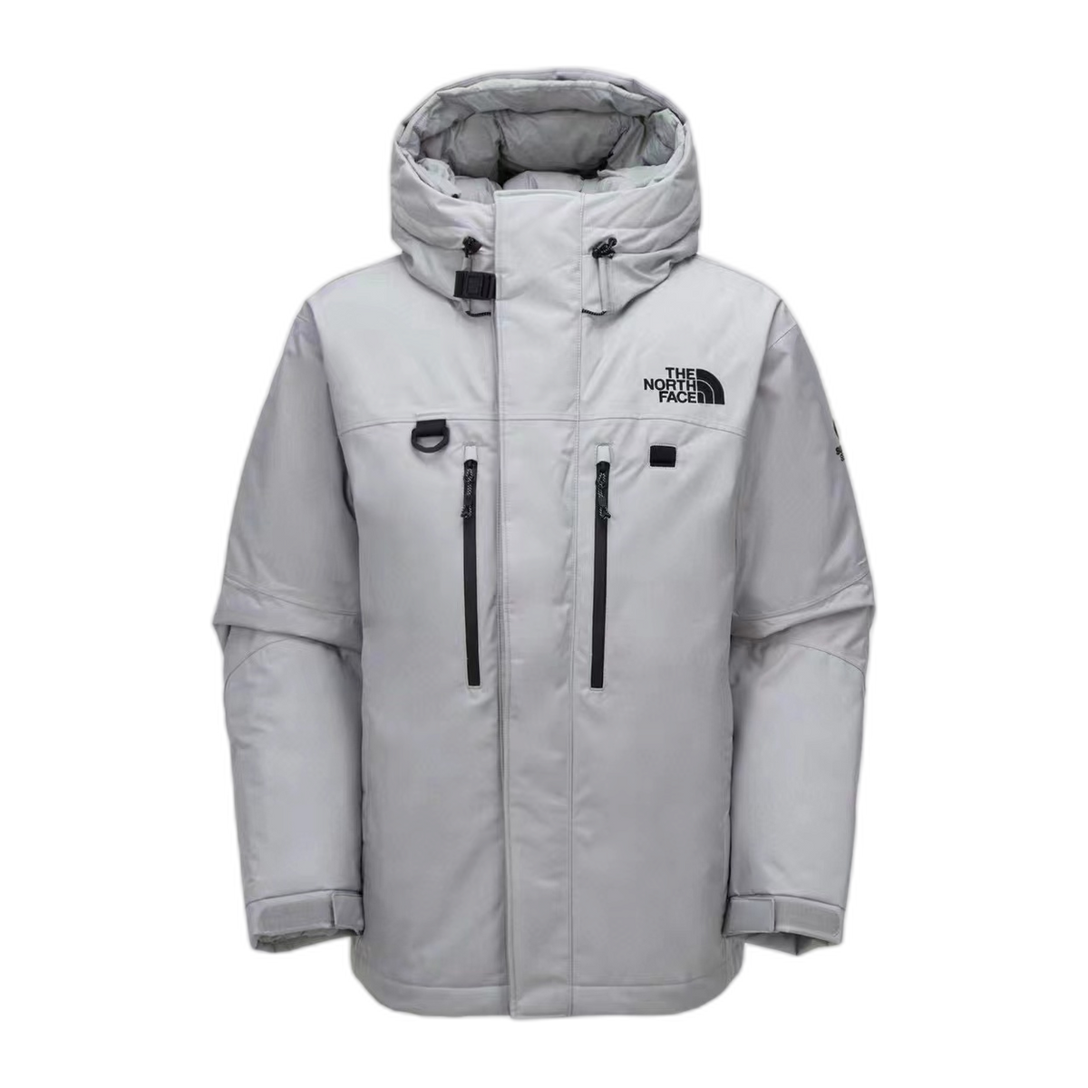 The North Face Himalayan Down Parka | Grey & White | 700-Fill Responsible Down